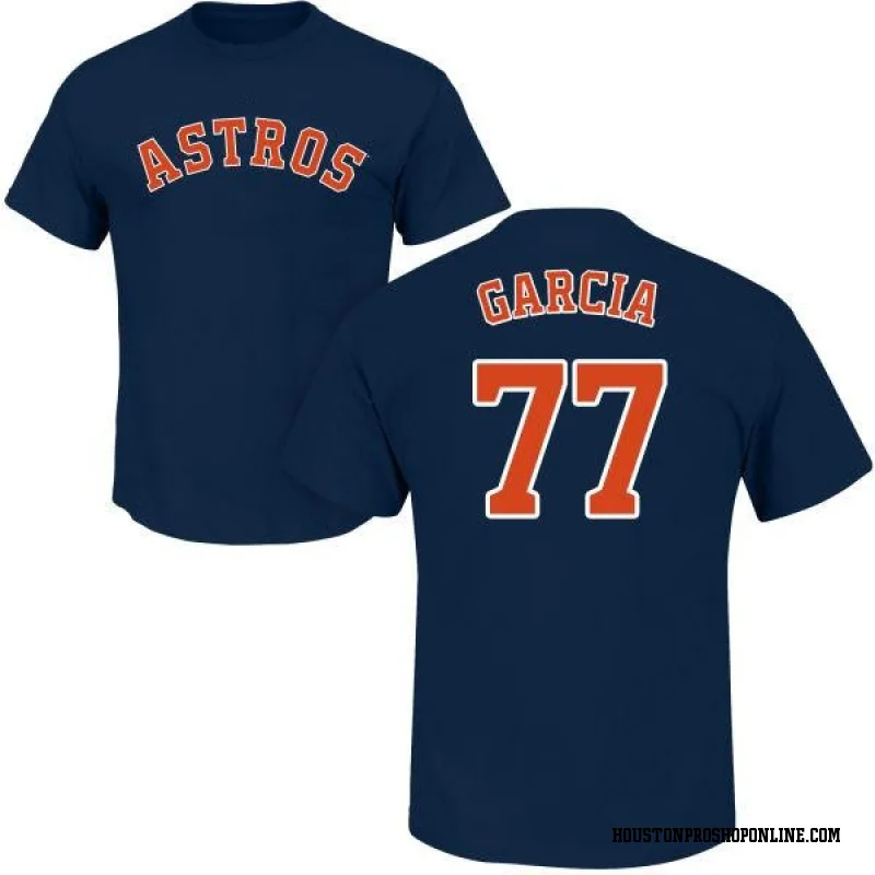 Navy Men's Luis Garcia Houston Astros Roster Name & Number T-Shirt