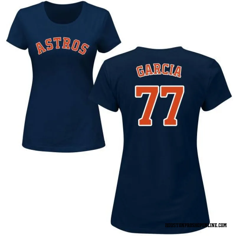 Navy Women's Luis Garcia Houston Astros Roster Name & Number T-Shirt