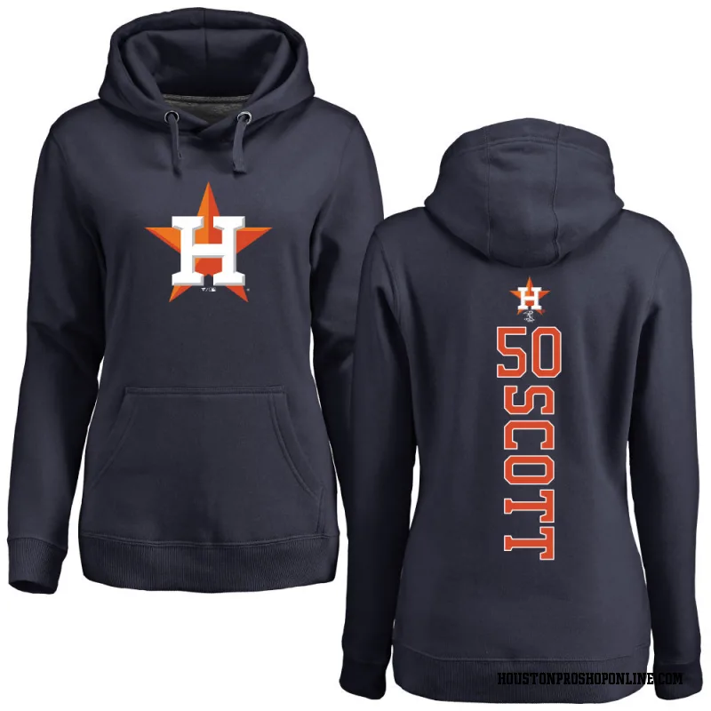Navy Women's Tayler Scott Houston Astros Backer Pullover Hoodie