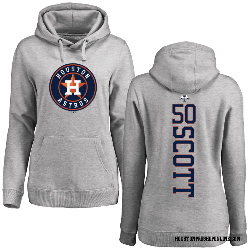 Women's Tayler Scott Houston Astros Ash Backer Pullover Hoodie
